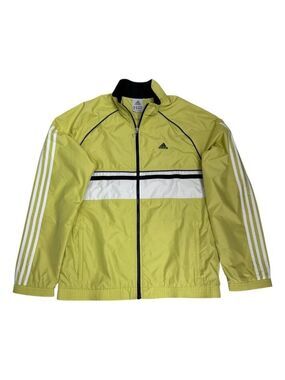 ADIDAS Vintage Y2K 2000s Neon Lightweight Windbreaker Jacket Womens Medium